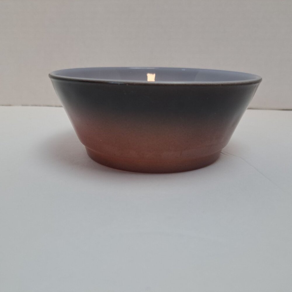 Vintage Anchor Hocking Fire King Oven Proof Brown Fade To Black 5” Bowl